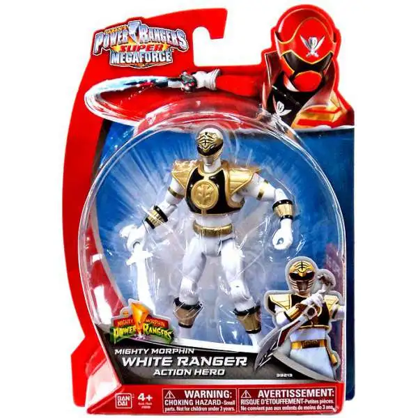 Power Rangers Super Megaforce Mighty Morphin White Ranger Action Hero  Action Figure Bandai America - ToyWiz