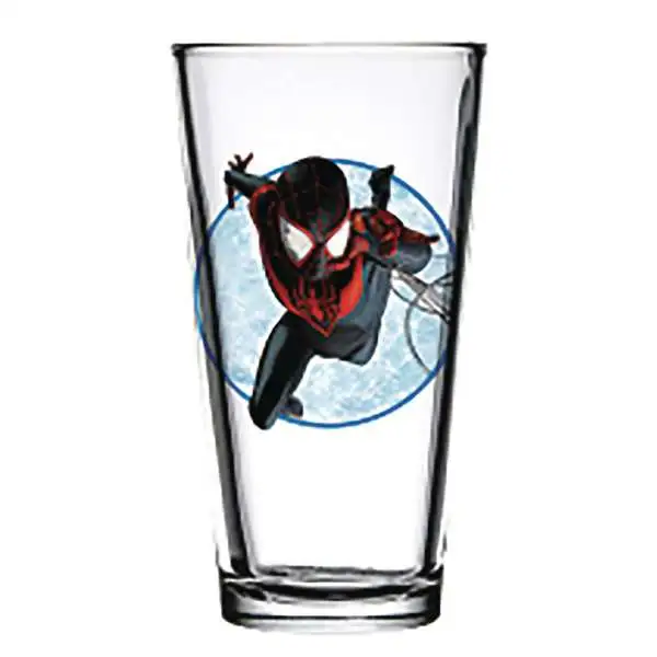 Marvel Toon Tumblers Series 3 Miles Morales Glass Tumbler [Clear Pint Glass]