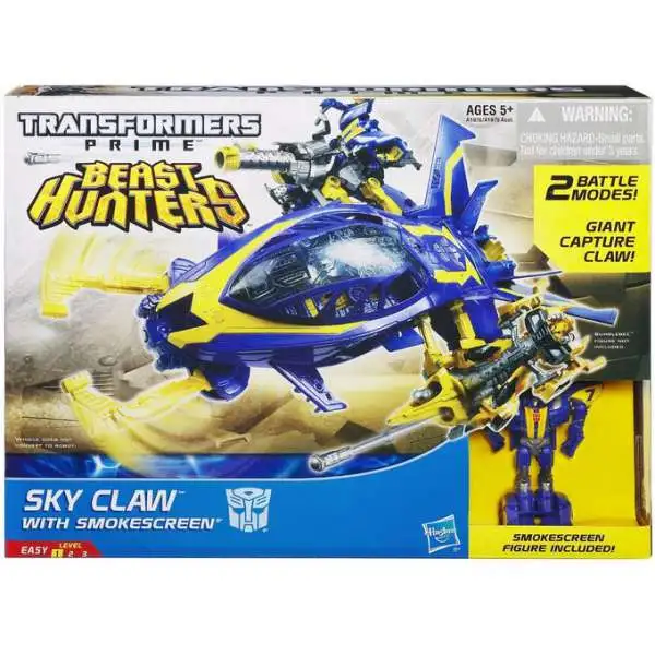Transformers Prime Beast Hunters Sky Claw with Smokescreen Action Figure Set