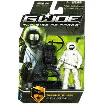 GI Joe The Rise of Cobra Snake Eyes Action Figure [Arctic Assault]