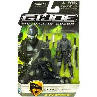 GI Joe The Rise of Cobra Snake Eyes Action Figure [City Strike]
