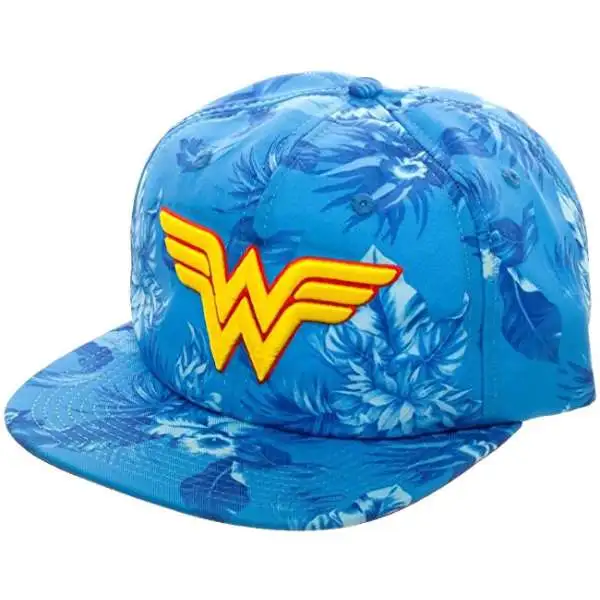 DC Wonder Woman Floral Slouch Snapback Cap Apparel