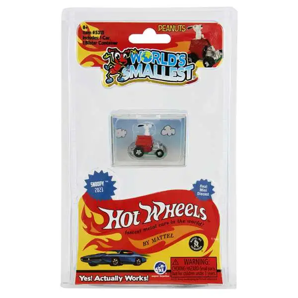 World's Smallest Peanuts Hot Wheels Snoopy 2023 Figure