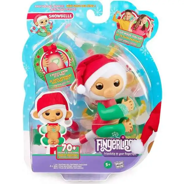 Fingerlings Baby Monkey Snowbelle Exclusive Figure [2023 Holiday]