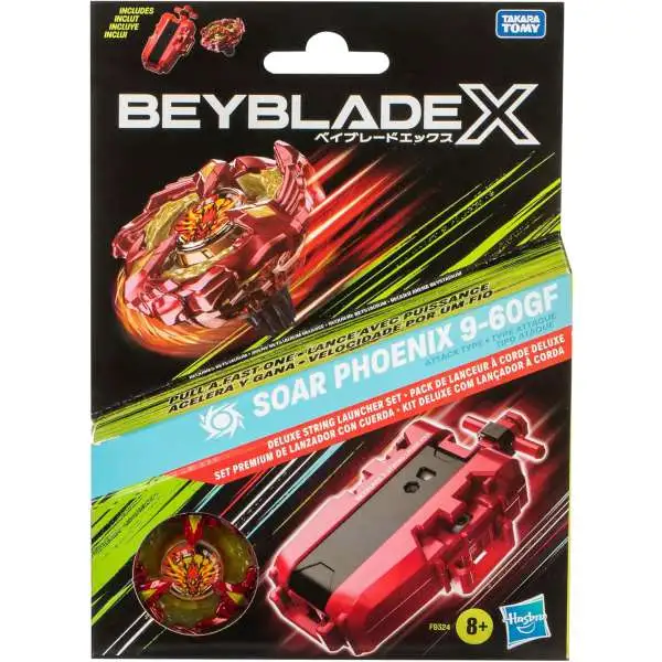 Beyblade X Soar Phoenix 9-60GF Deluxe String Launcher Set