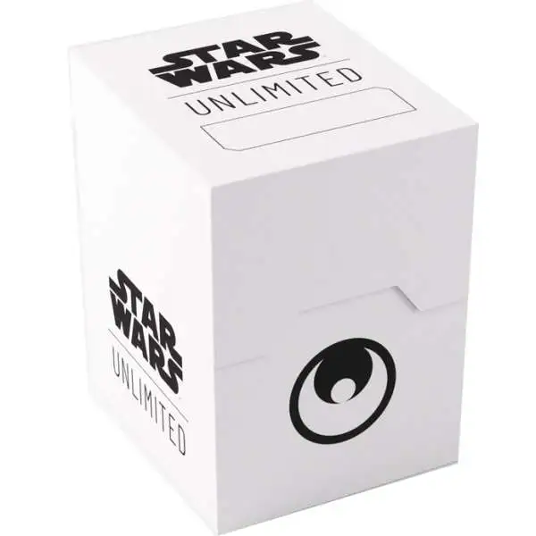 Star Wars: Unlimited Trading Card Game Official Accessory Black on White Soft Crate Deck Box