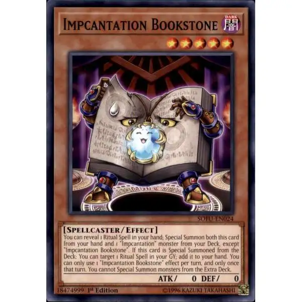 YuGiOh Soul Fusion Common Impcantation Bookstone SOFU-EN024