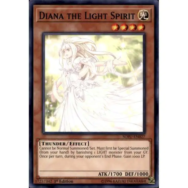YuGiOh Soul Fusion Common Diana the Light Spirit SOFU-EN027