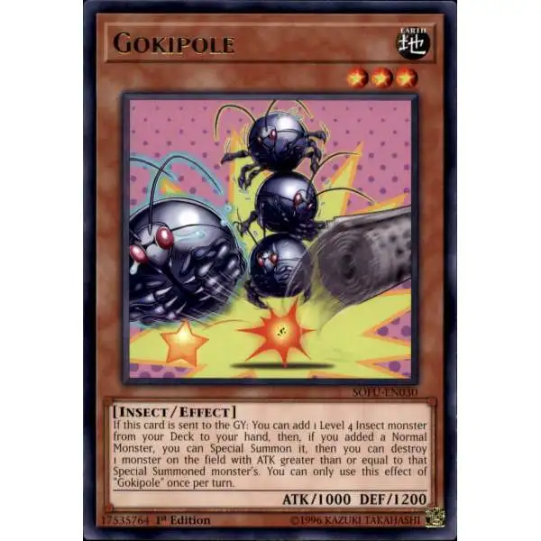 YuGiOh Soul Fusion Rare Gokipole SOFU-EN030