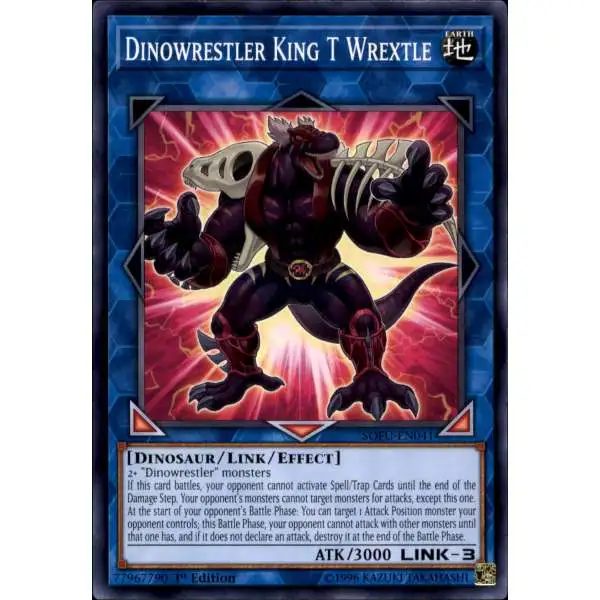 YuGiOh Soul Fusion Common Dinowrestler King T Wrextle SOFU-EN041