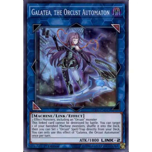 YuGiOh Soul Fusion Super Rare Galatea, the Orcust Automaton SOFU-EN043