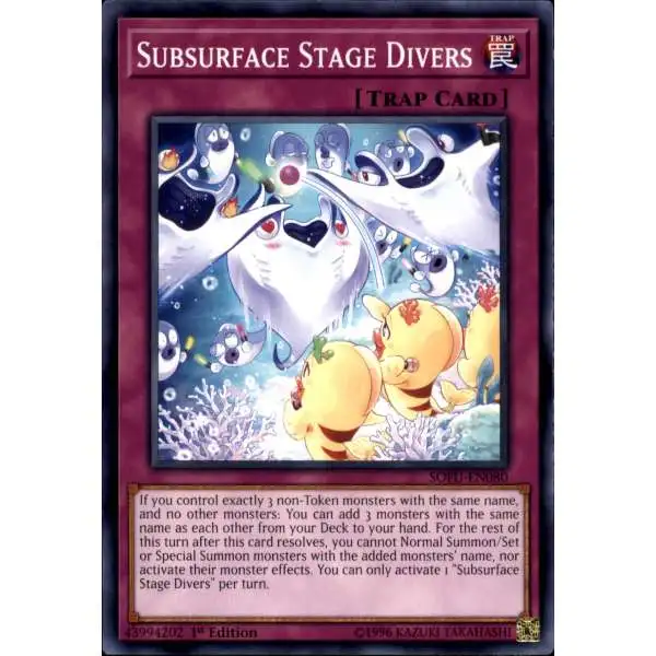 YuGiOh Soul Fusion Common Subsurface Stage Divers SOFU-EN080