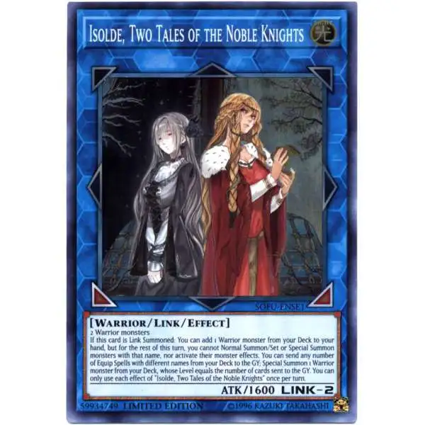 YuGiOh Soul Fusion Super Rare Isolde, Two Tales of the Noble Knights SOFU-ENSE1