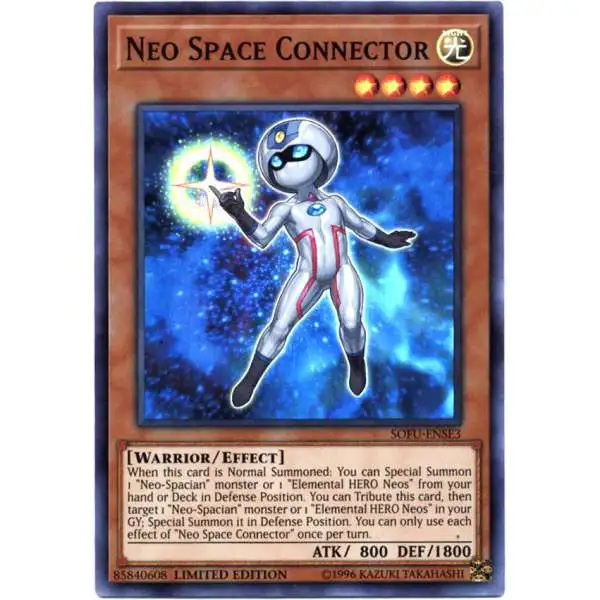 YuGiOh Soul Fusion Super Rare Neo Space Connector SOFU-ENSE3