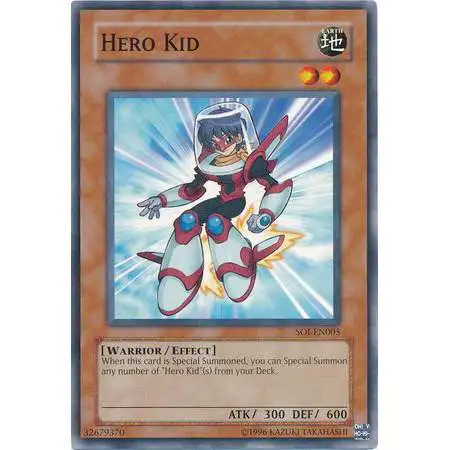 YuGiOh GX Trading Card Game Shadow of Infinity Common Hero Kid SOI-EN005