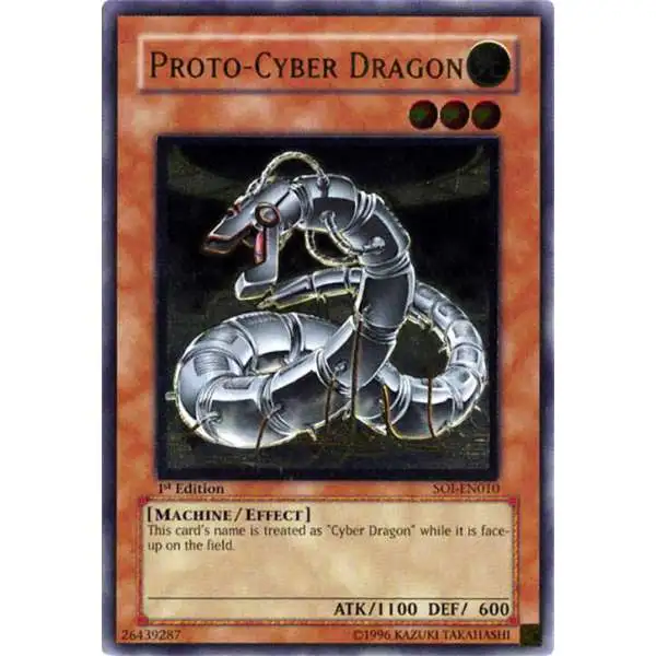 YuGiOh Trading Card Game Shadow of Infinity Ultimate Rare Proto - Cyber Dragon SOI-EN010 [Lightly Played]