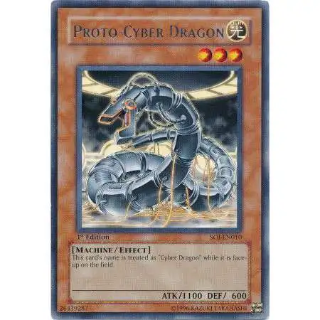 YuGiOh GX Trading Card Game Shadow of Infinity Rare Proto - Cyber Dragon SOI-EN010
