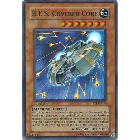 YuGiOh GX Trading Card Game Shadow of Infinity Super Rare B. E. S. Covered Core SOI-EN013
