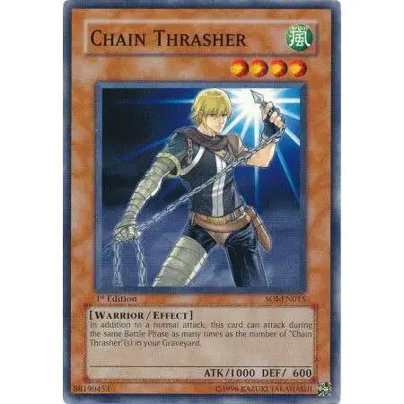 YuGiOh GX Trading Card Game Shadow of Infinity Common Chain Thrasher SOI-EN015