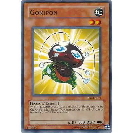 YuGiOh GX Trading Card Game Shadow of Infinity Common Gokipon SOI-EN019