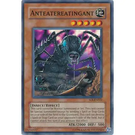 YuGiOh GX Trading Card Game Shadow of Infinity Common Anteatereatingant SOI-EN022
