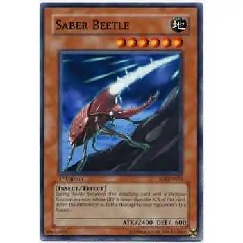 YuGiOh GX Trading Card Game Shadow of Infinity Common Saber Beetle SOI-EN023