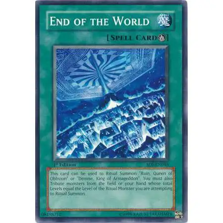 YuGiOh GX Trading Card Game Shadow of Infinity Common End of the World SOI-EN046