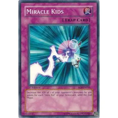 YuGiOh GX Trading Card Game Shadow of Infinity Common Miracle Kids SOI-EN050