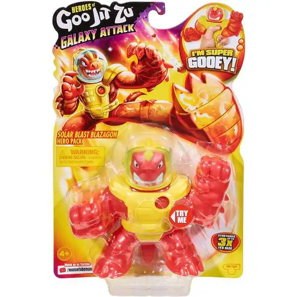 Heroes of Goo Jit Zu Galaxy Attack Solar Blast Blazagon Action Figure