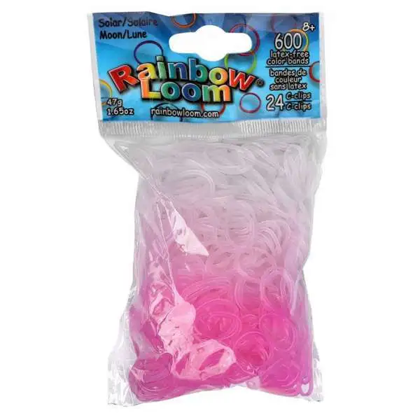 Rainbow Loom Solar UV Color Changing Moon Rubber Bands Refill Pack [600 Count]