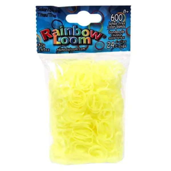 Rainbow Loom Solar UV Color Changing Moon Rubber Bands Refill Pack 600