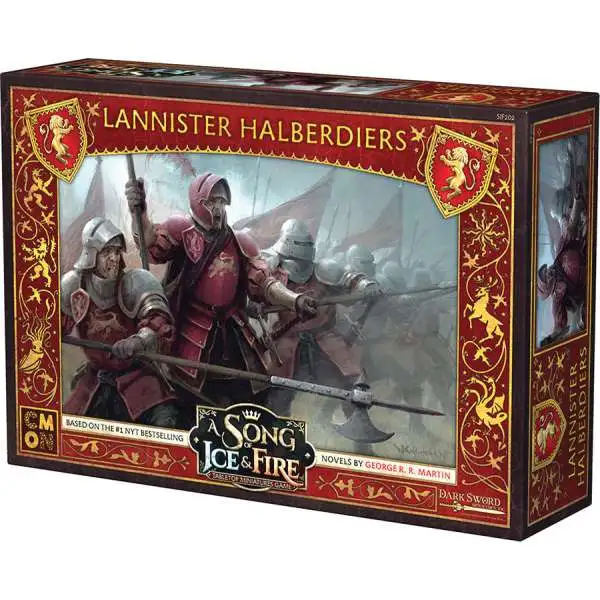 A Song of Ice & Fire Lannister Halberdiers Unit Box Tabletop Miniatures Game