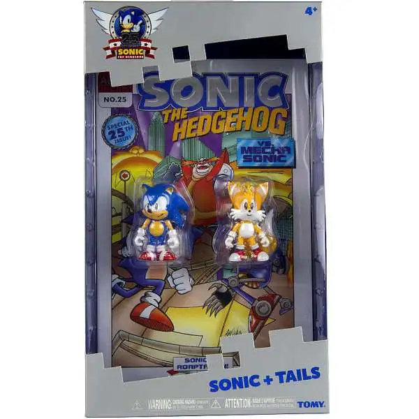 Sonic The Hedgehog 25th Anniversary Sonic & Tails Action Figure 2-Pack [With Comic Book]