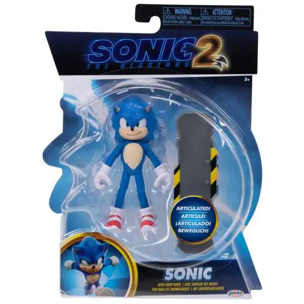 Sonic The Hedgehog 2 Movie Sonic Action Figure [with Snow Rider]
