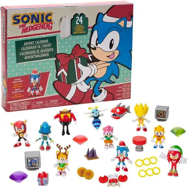 Sonic The Hedgehog 7 Chaos Emeralds And 5 Power Rings With A Bag