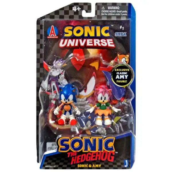 Sonic The Hedgehog Comic Series Sonic & Amy Action Figure 2-Pack