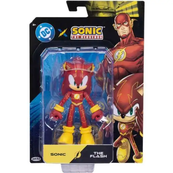 ソニック ザフラッシュ DC アクション フィギュア Sonic The Hedgehog x DC Sonic as The Flash 5 Action Figure Jakks