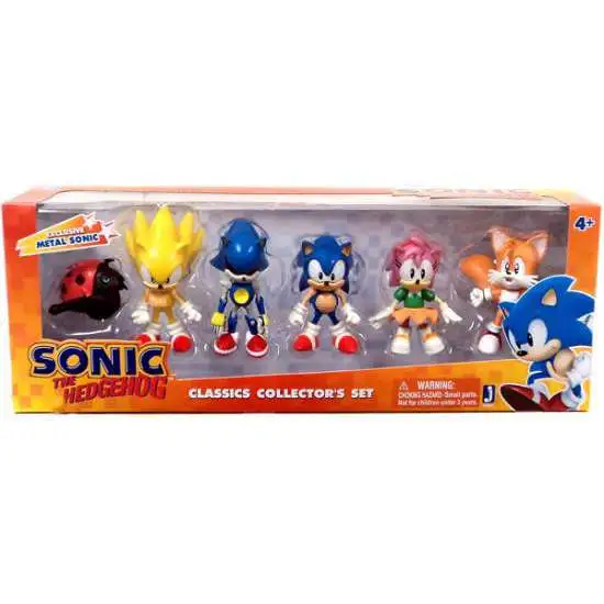 Sonic The Hedgehog Figurine Sonic de collection en métal flexible de 10,2 cm avec membres Sonic The Hedgehog Figurine Sonic de collection en métal flexible de 10,2 cm avec membres