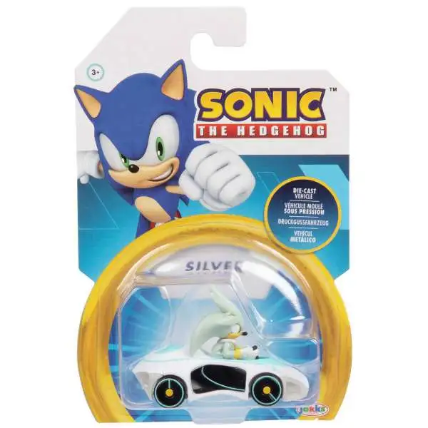 Sonic The Hedgehog Team Racing Silver Diecast Vehicle [Lightron]