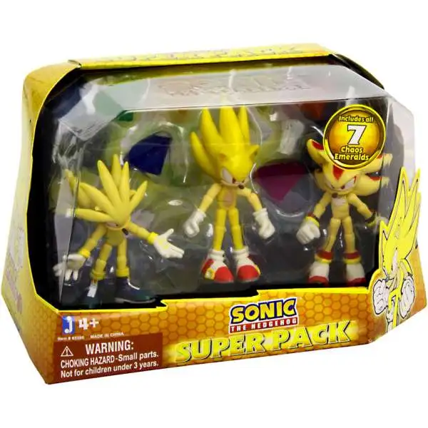 Sonic The Hedgehog Team Sonic Collection Super Sonic, Tails & Knuckles  Action Figure 3-Pack