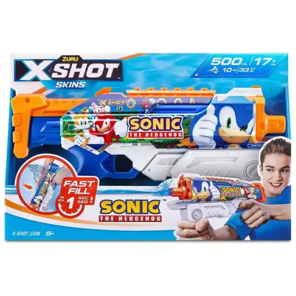 X-Shot Skins Hyperload Sonic the Hedgehog Water Blaster