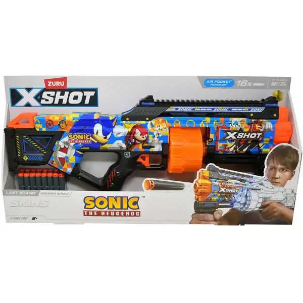 Sonic The Hedgehog X-Shot Skins Dread Last Stand Blaster [16 Darts]