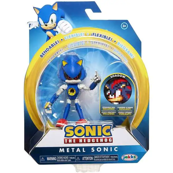 Sonic The Hedgehog 2020 Series 2 Metal Sonic Action Figure [Shadow Spinnable Disk, Damaged Package]