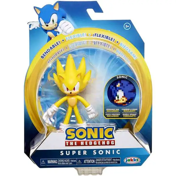 Sonic The Hedgehog 2020 Series 2 Super Sonic Action Figure [Modern, Damaged Package]