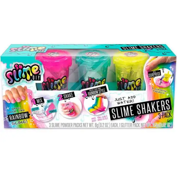 So Slime DIY Slime Shaker Rainbow 3-Pack [Pink, Blue & Yellow]