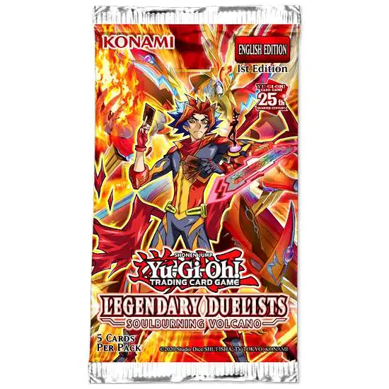 YuGiOh Soulburning Volcano Booster Pack [5 Cards, 25th Anniversary]