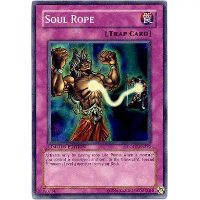 YuGiOh GX Trading Card Game Light of Destruction Special Edition Super Rare Soul Rope LODT-ENSE2