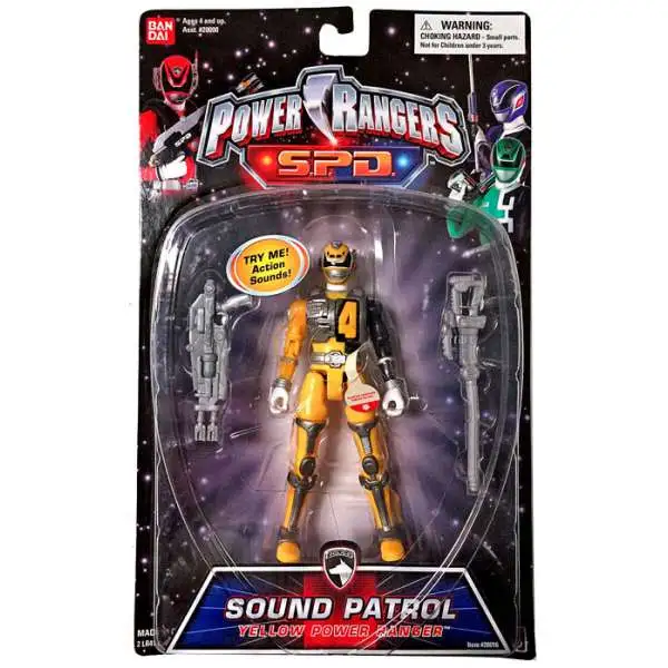 Power Rangers SPD Sound Patrol Yellow Power Ranger Action Figure