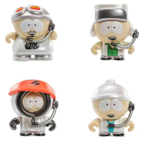 South Park Stan, Kyle, Cartman Kenny 3 Plush Pin 4-Pack