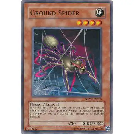 YuGiOh Stardust Overdrive Common Ground Spider SOVR-EN016